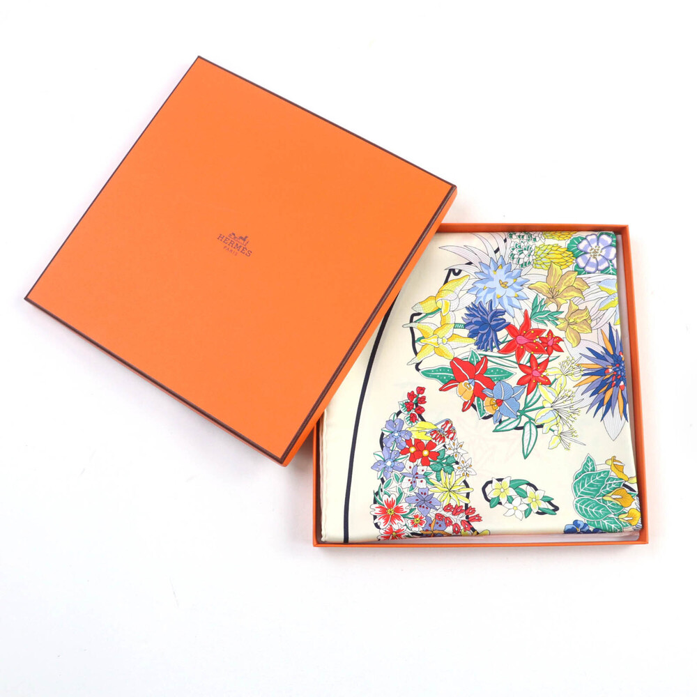 HERMES Authentic Black Silk Scarf - Picture 2 of 9